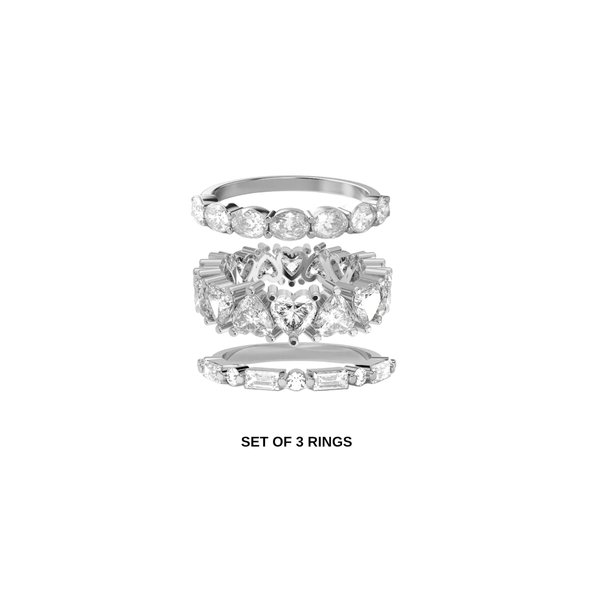 Eternal Trio Ring Set (SILVER)