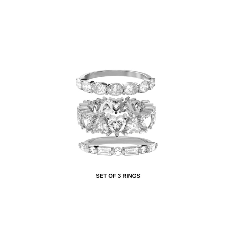 Eternal Trio Ring Set (SILVER)