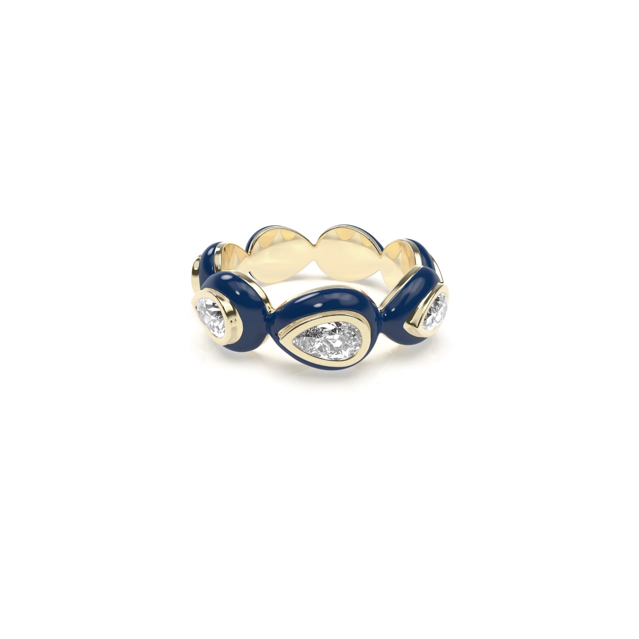 Liquid Tide Teardrop Ring (GOLD)