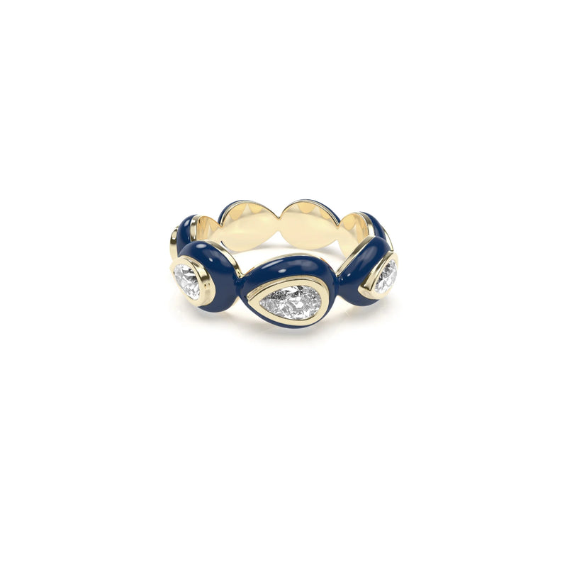 Liquid Tide Teardrop Ring (GOLD)