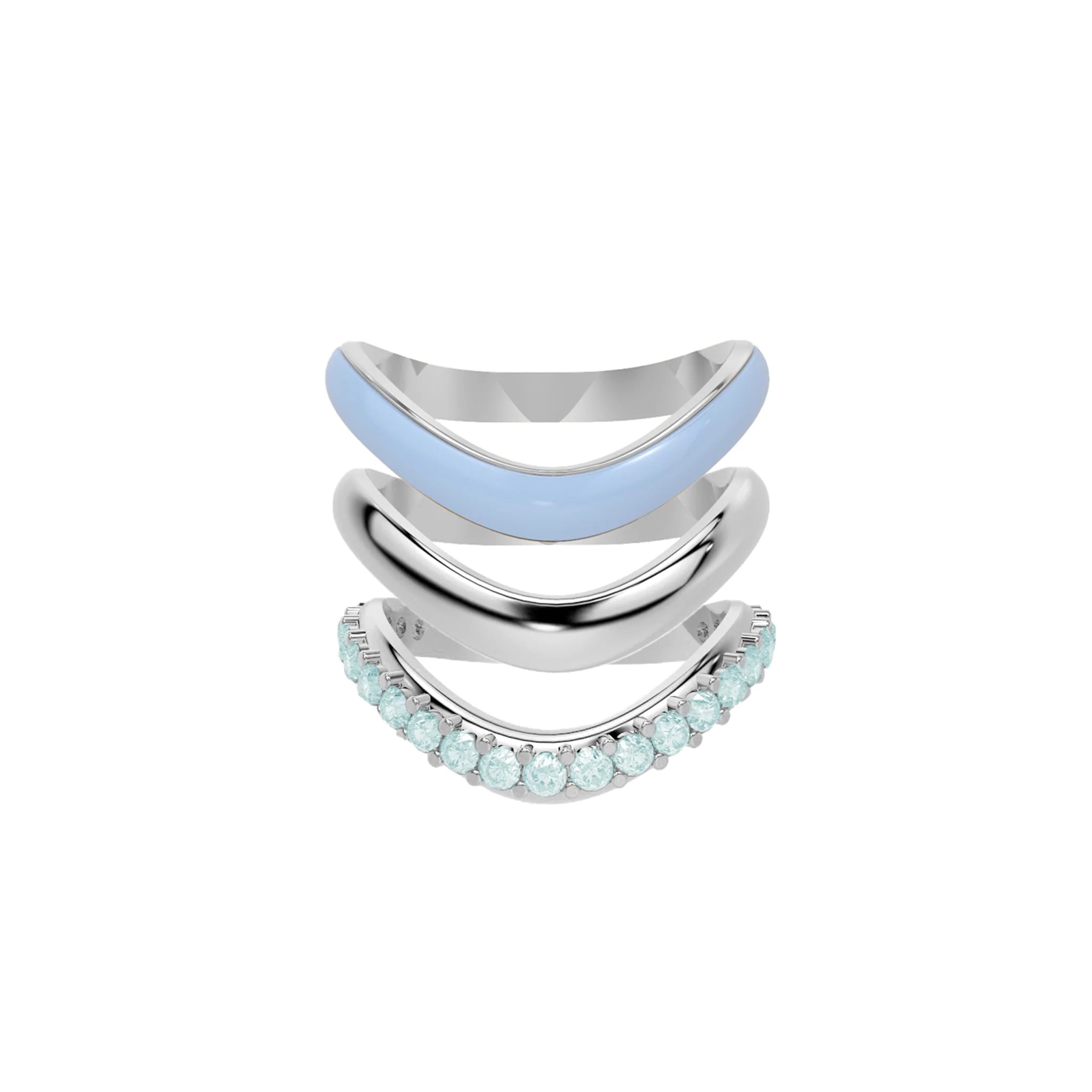 The Sugar Echo-Sliver Ring Trio