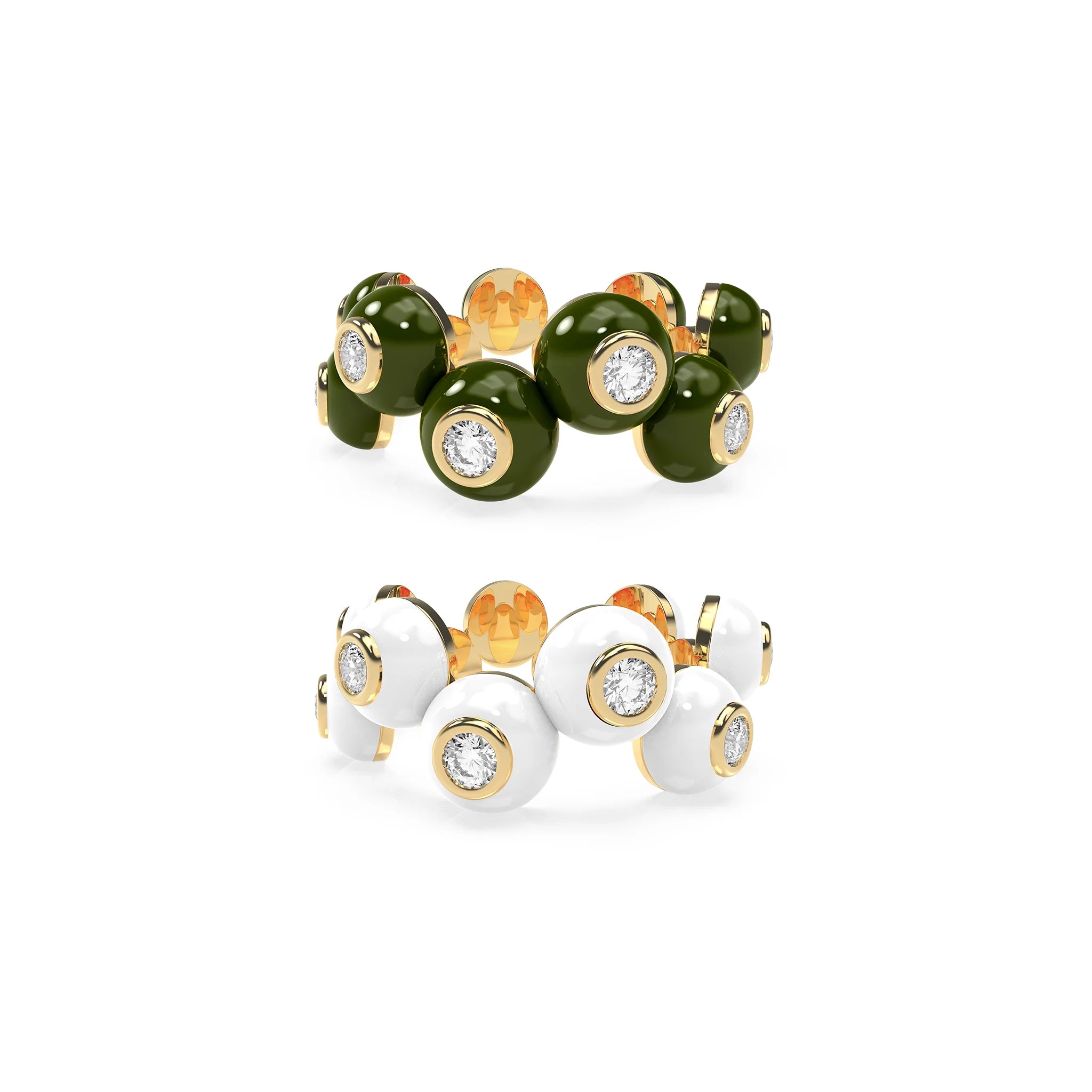 The Dopamine Overdose-Gold Ring set of 2