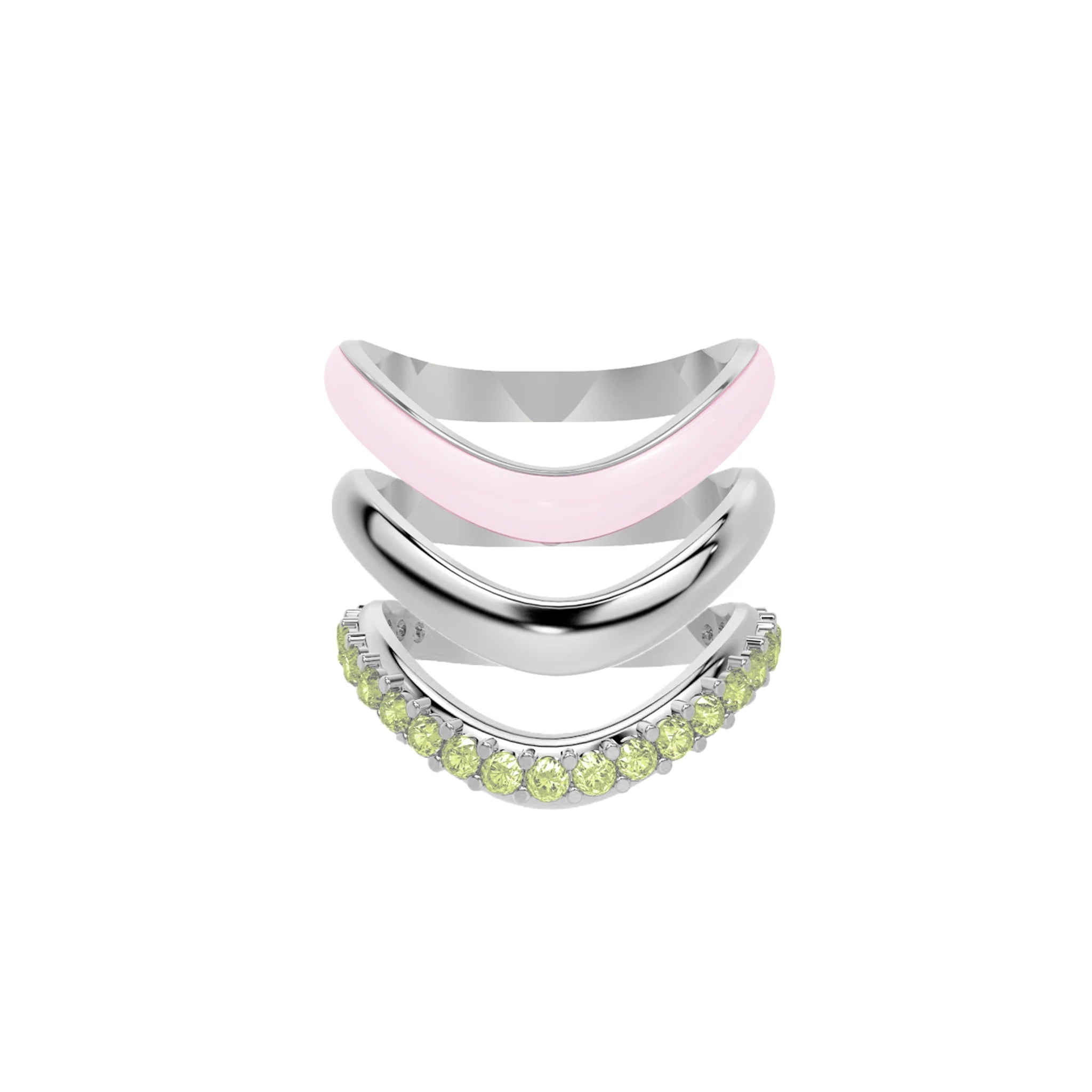 The Sugar Echo-Silver (Set of 3)