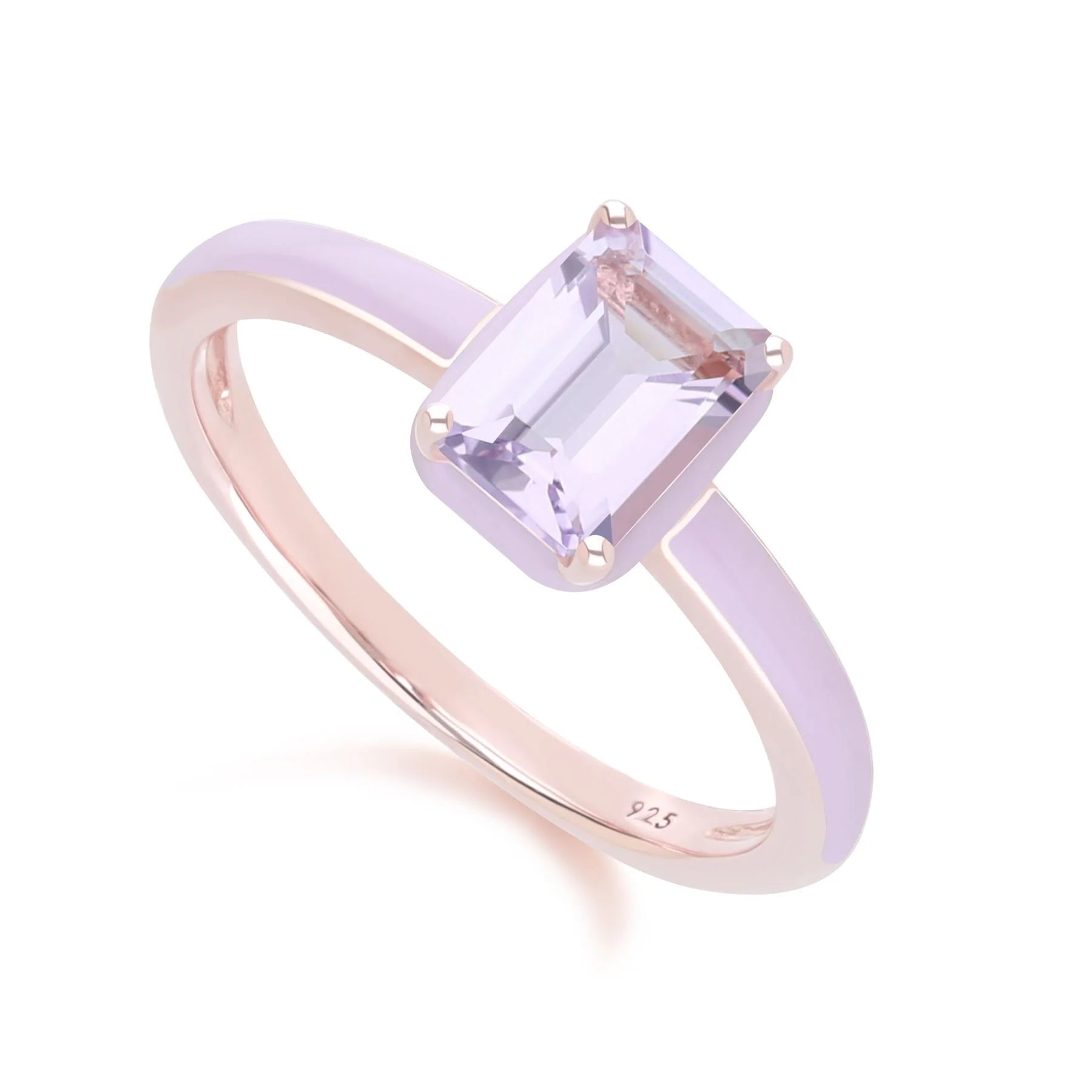 Chroma Aura Baguette Ring (Lavender Edition)