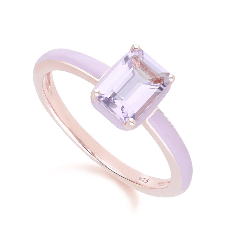 Chroma Aura Baguette Ring (Lavender Edition)