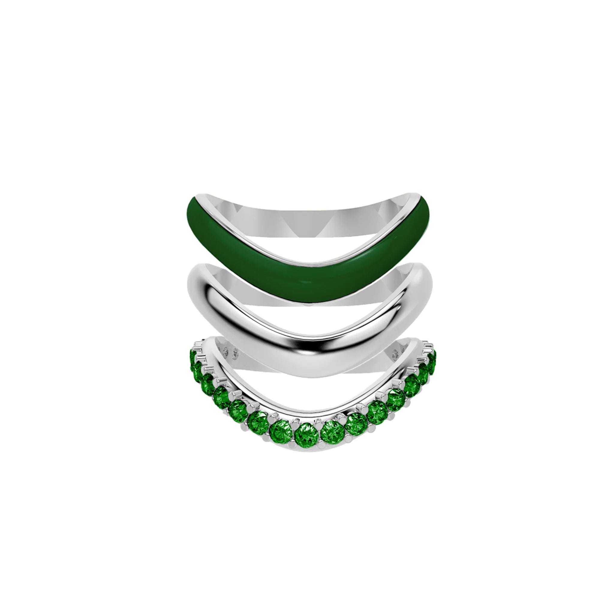 The Sugar Echo-Sliver Ring Trio