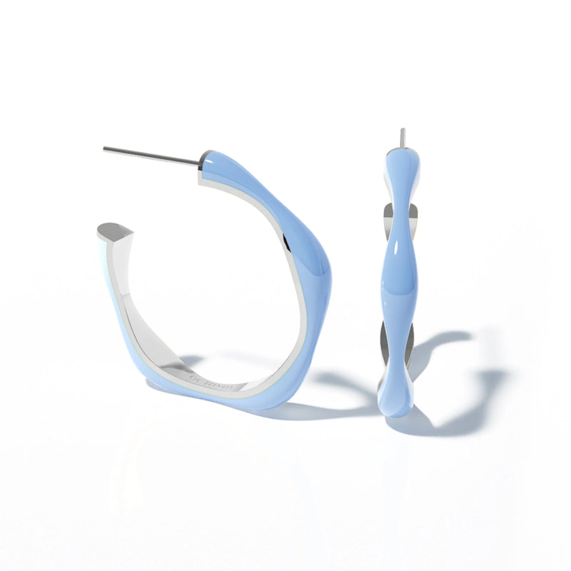 Sugar Override Hoop Earrings (SILVER)