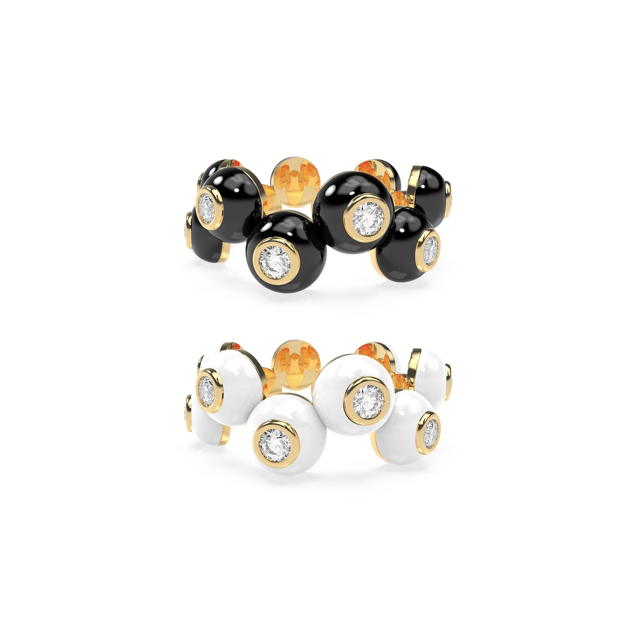 The Dopamine Overdose-Gold Ring set of 2