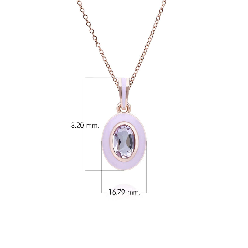 Aura Oval Pendant (Lavender Edition)