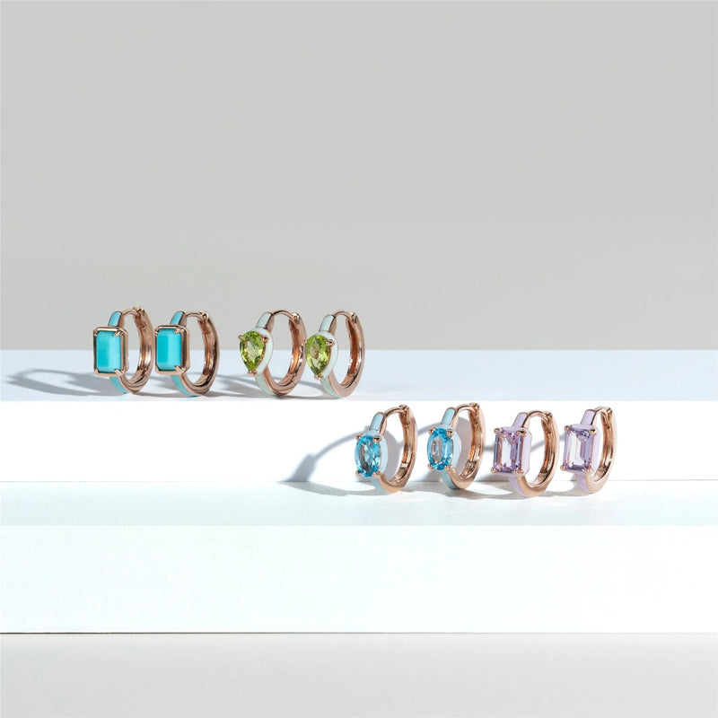 Chroma Huggie Earrings