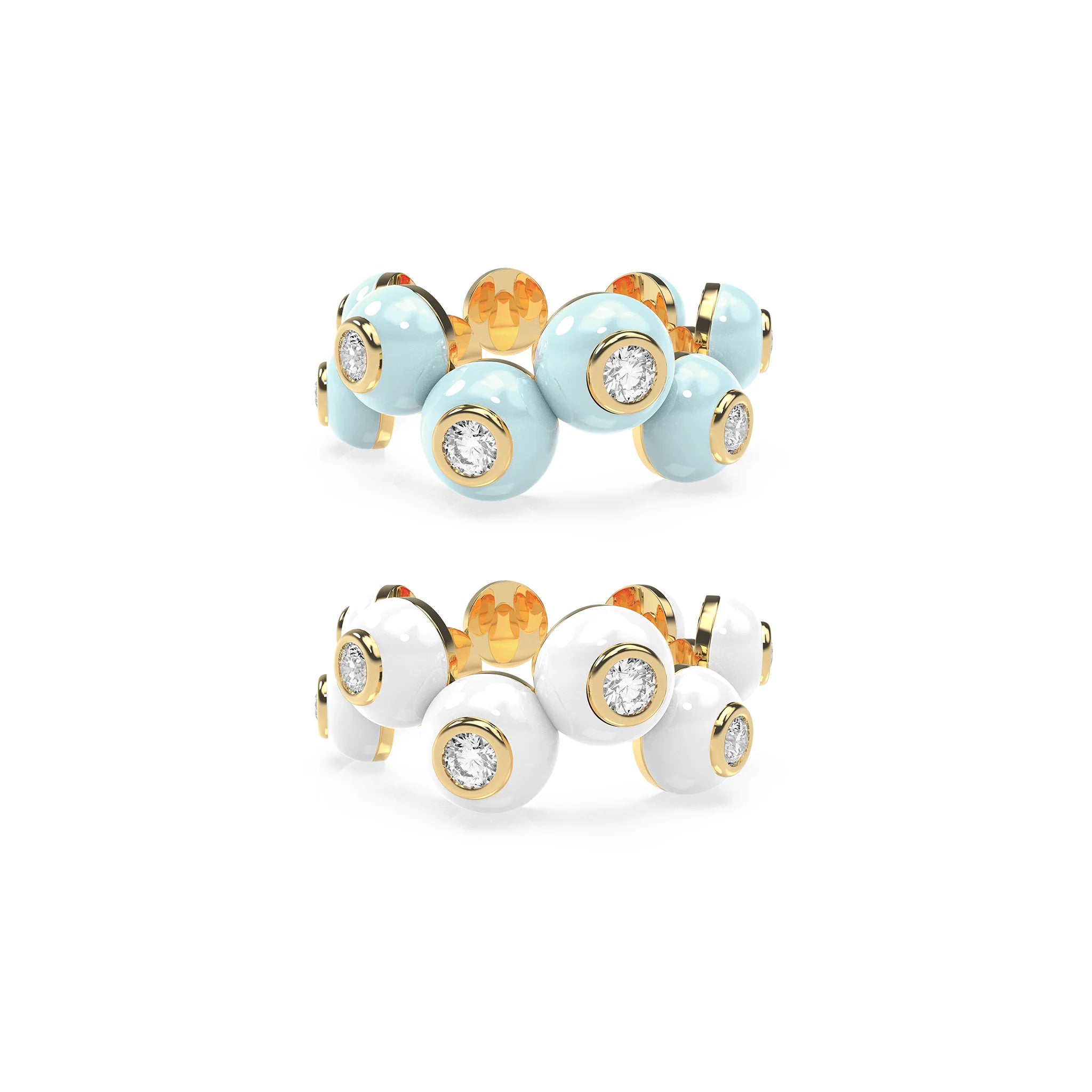 The Dopamine Overdose-Gold Ring set of 2