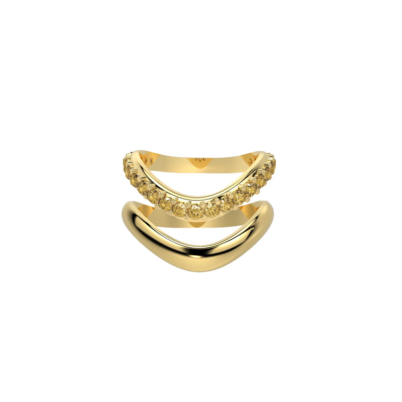 Gold Chrome Echo & Diamond Dip Duo