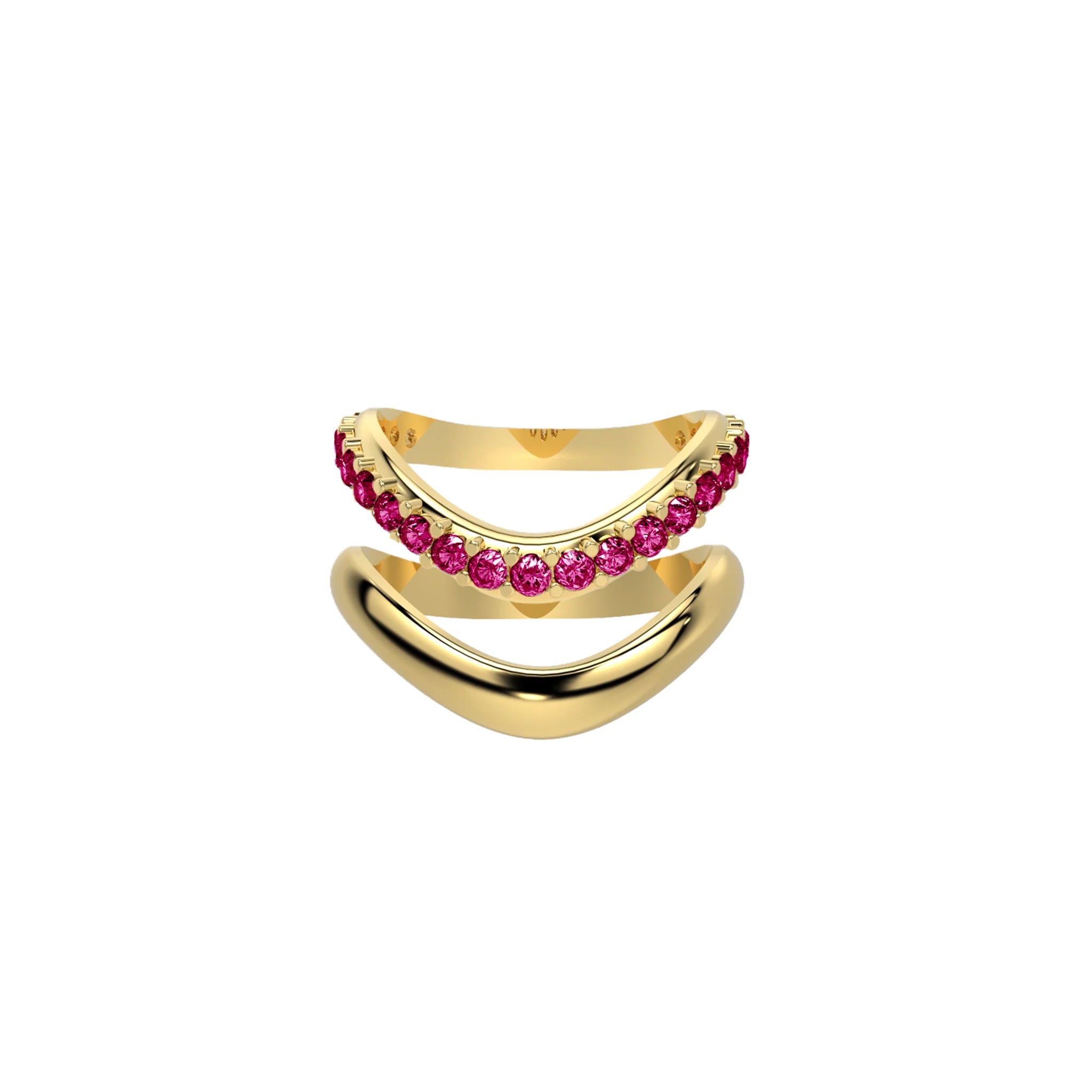 Gold Chrome Echo & Diamond Dip Duo