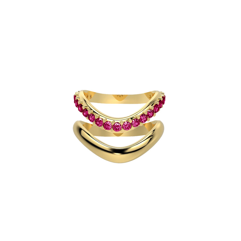 Gold Chrome Echo & Diamond Dip Duo