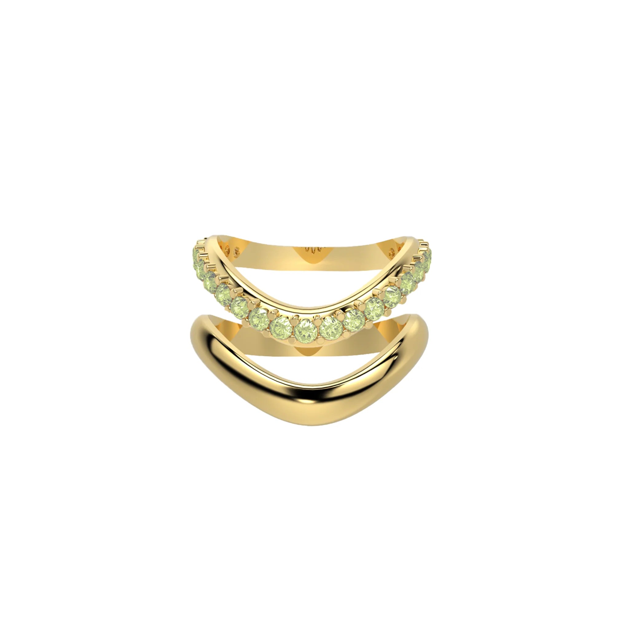 Gold Chrome Echo & Diamond Dip Duo