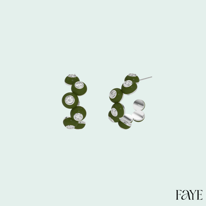 Dopamine Overdose Silver Earrings