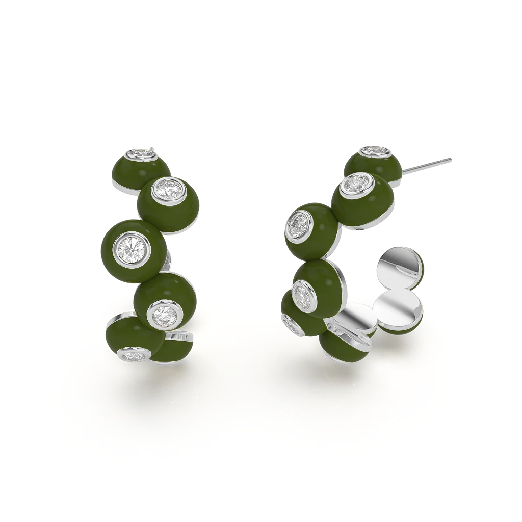 Dopamine Overdose Silver Earrings