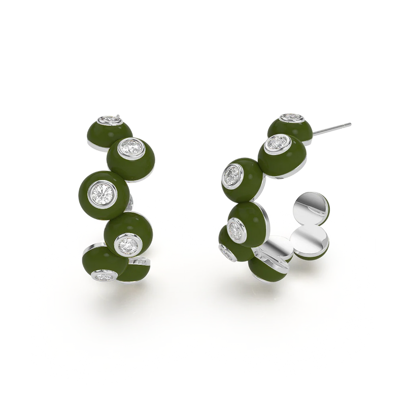 Dopamine Overdose Silver Earrings
