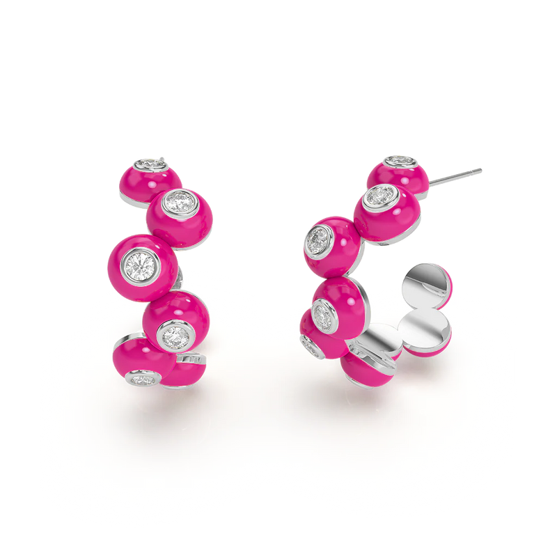Dopamine Overdose Silver Earrings