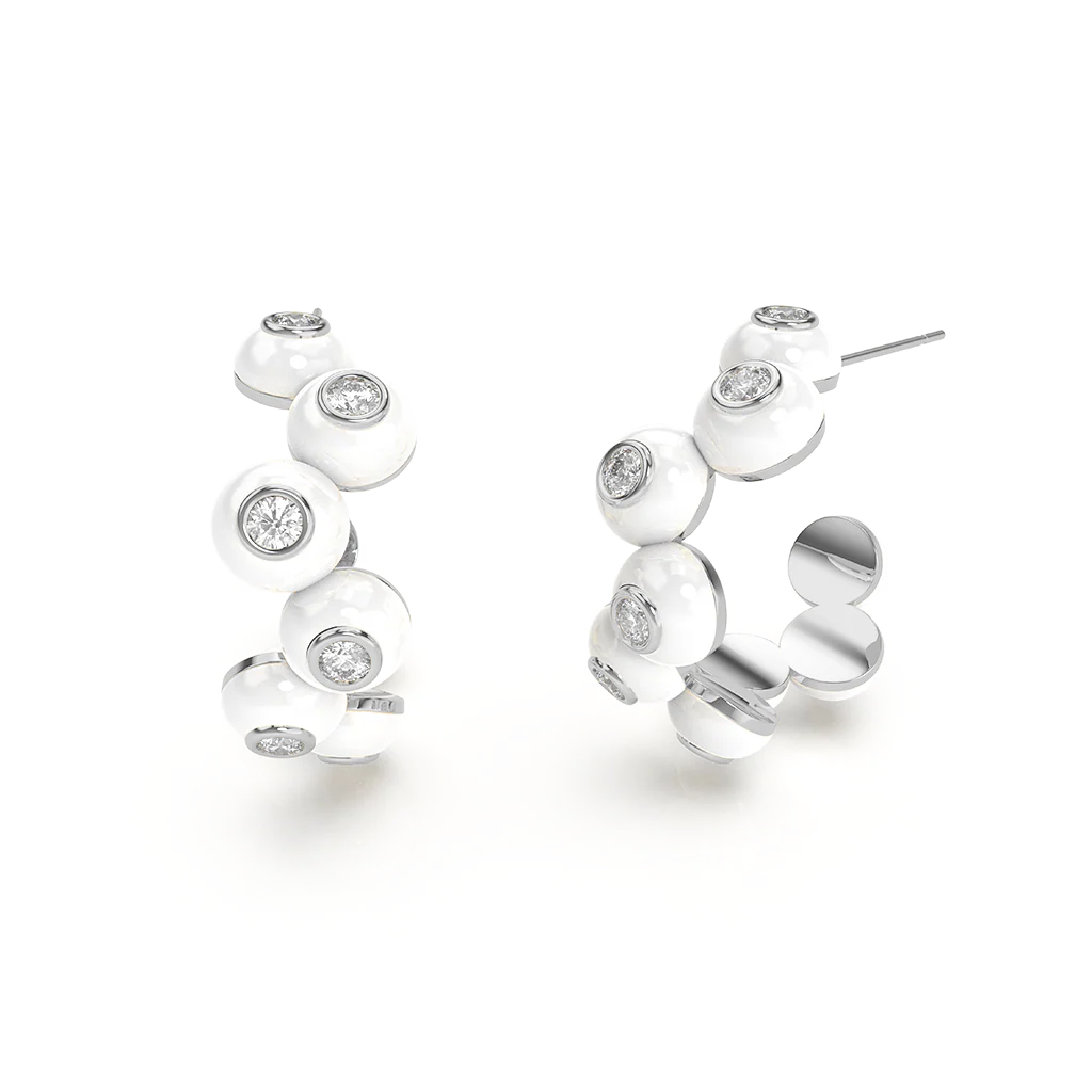 Dopamine Overdose Silver Earrings