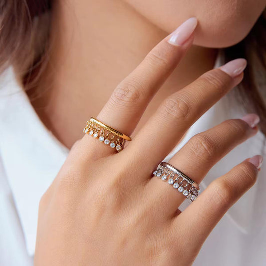 Dangling Elegance Ring