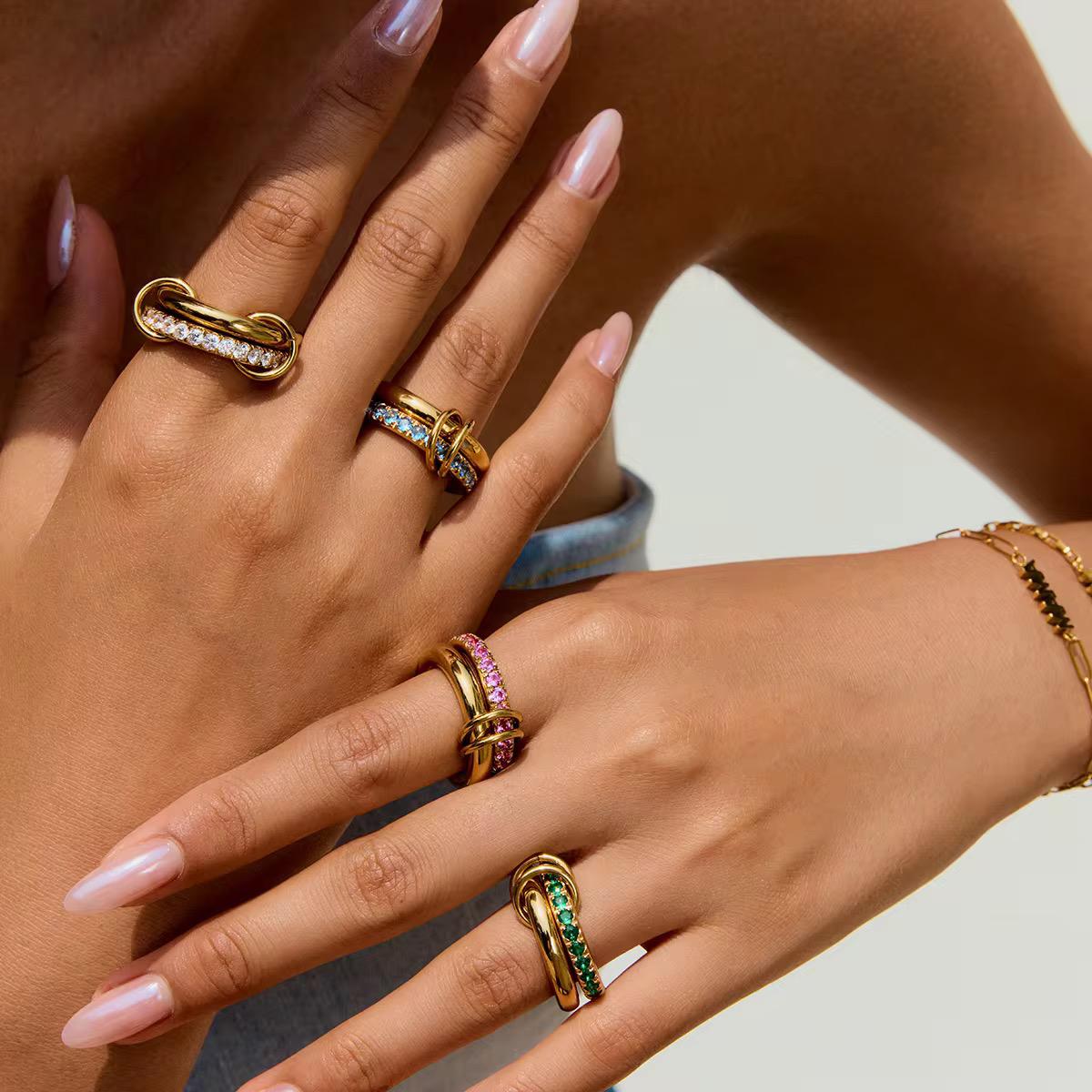 Alliance Crapaud Ring Set