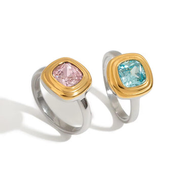 Radiant Gemstone Ring