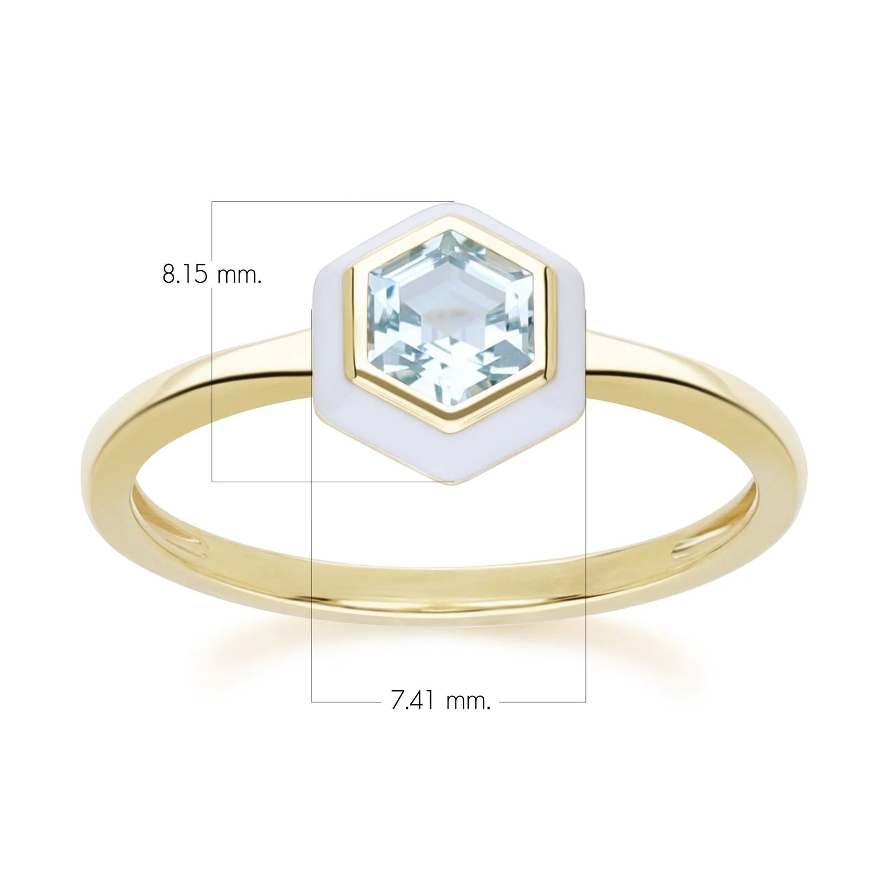 Aura Hexagon Ring (Lavender Edition)