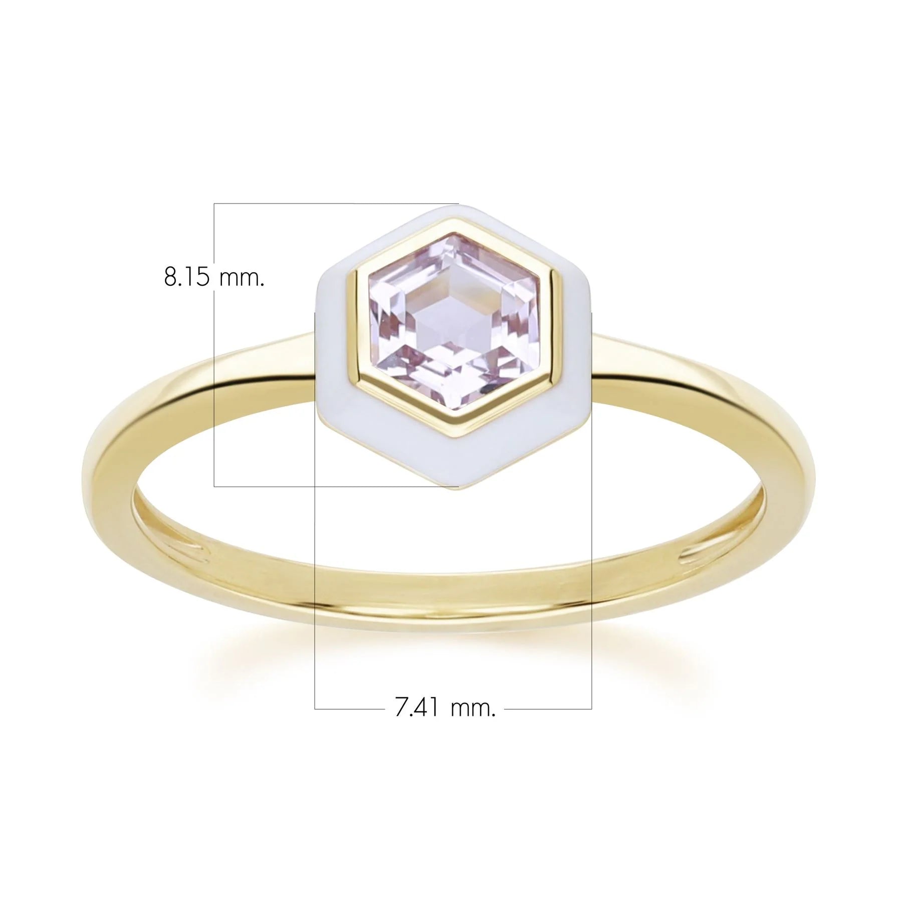 Aura Hexagon Ring (Lavender Edition)