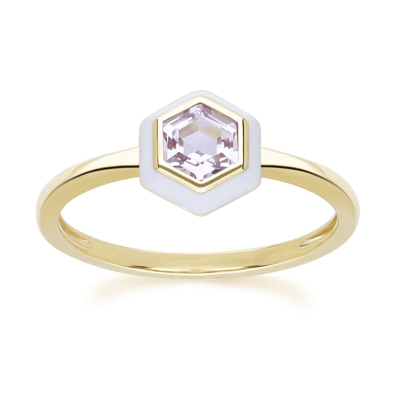 Aura Hexagon Ring (Lavender Edition)