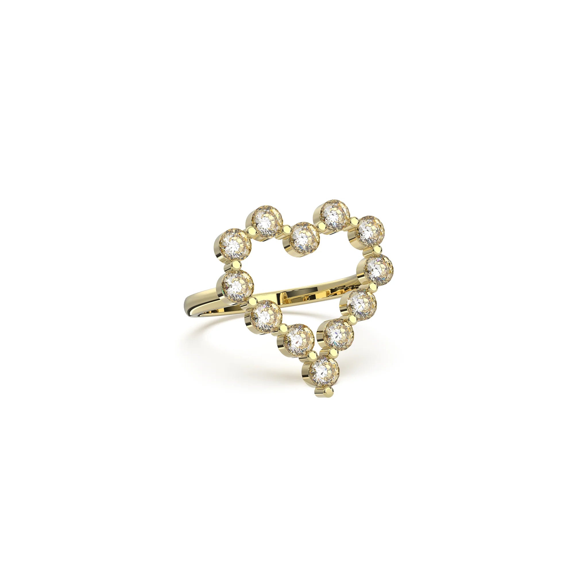 Heart Halo Ring
