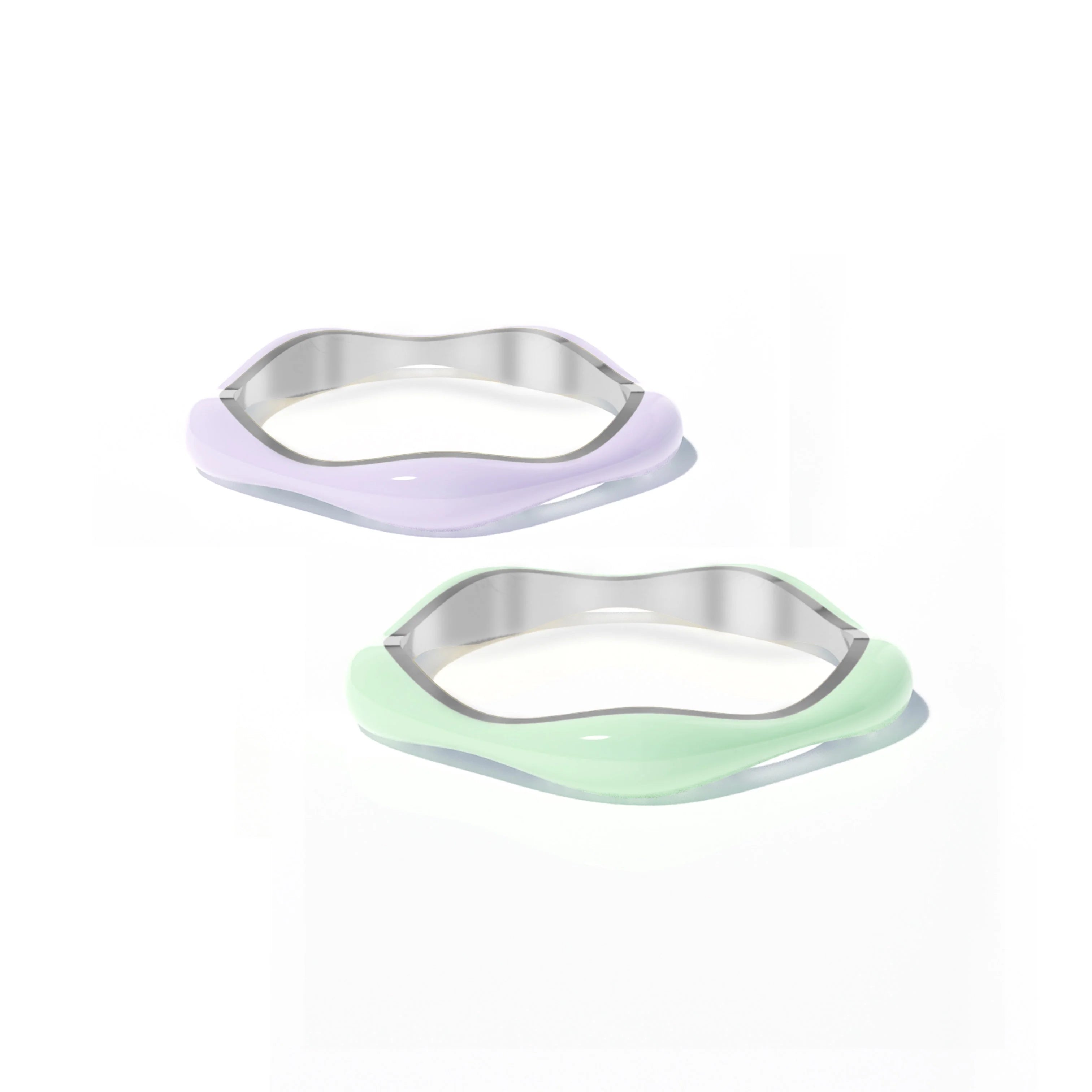 The Sugar Overdrive-Silver Ring set of 2