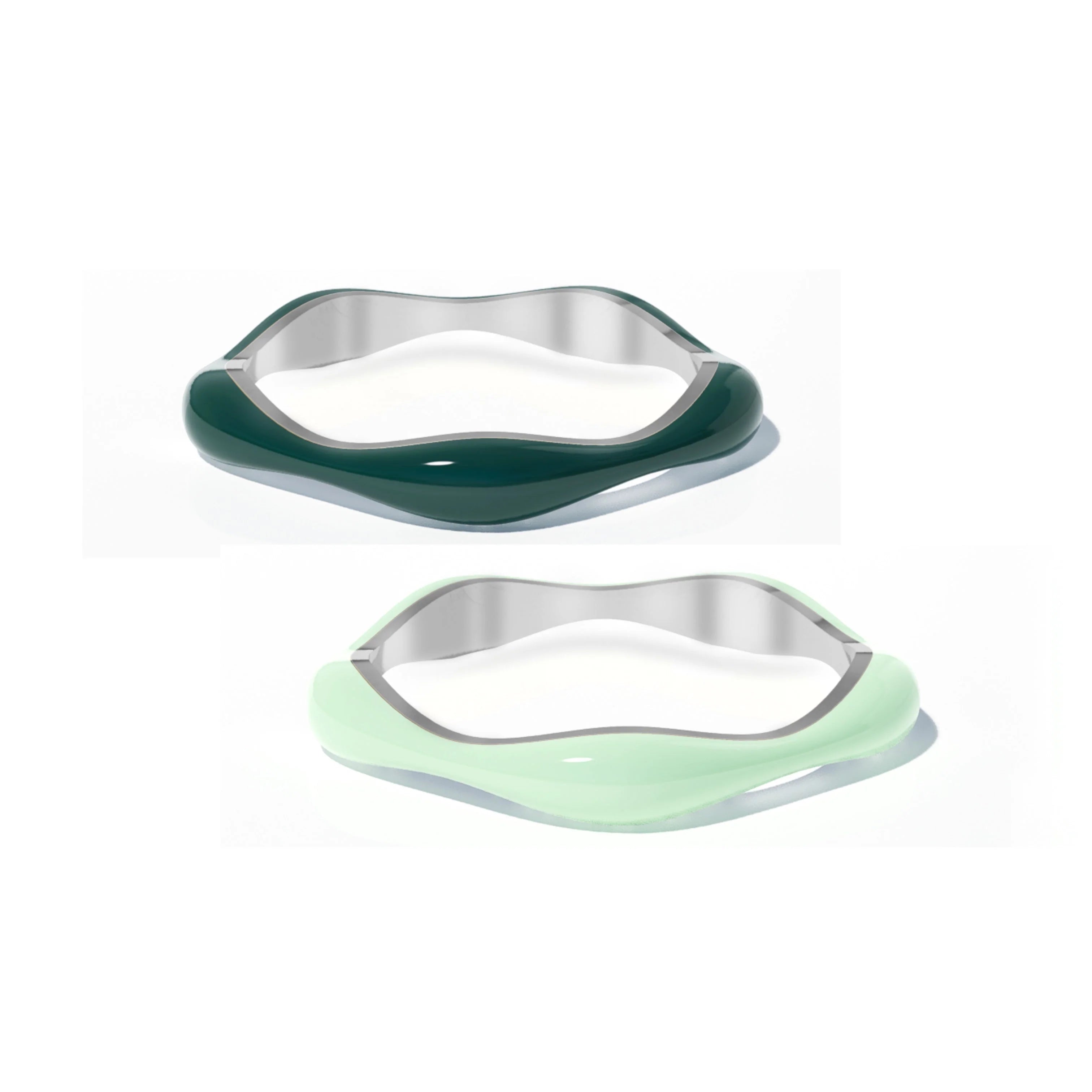 The Sugar Overdrive-Silver Ring set of 2