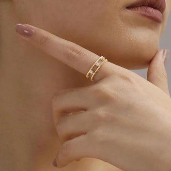 Celestial Star Ring | Solid 925 Sterling Silver |