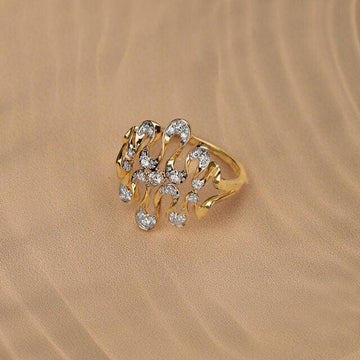 Organic Wave Ring | Solid 925 Sterling Silver |