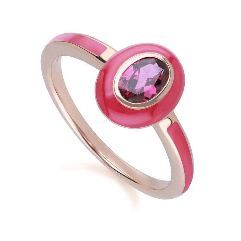 Aura Oval Ring (Fuchsia Edition)