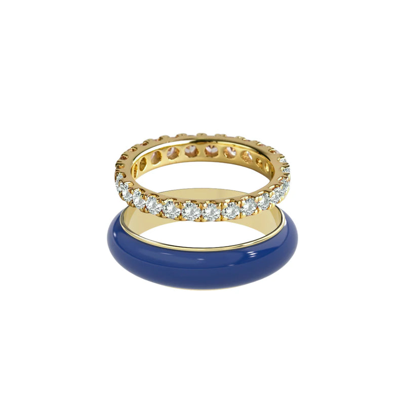 Chroma Orbit Rings-Gold (Set of 2)
