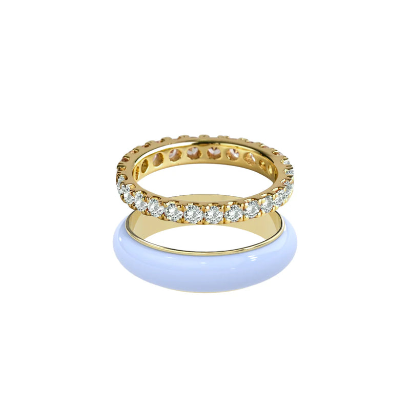 Chroma Orbit Rings-Gold (Set of 2)
