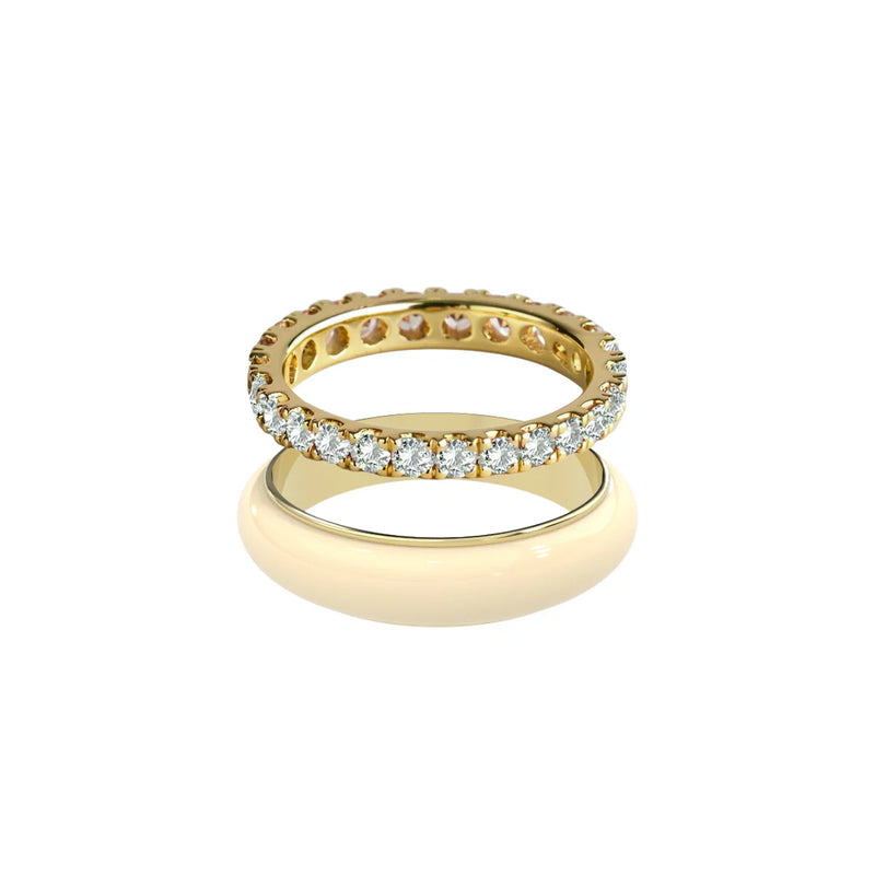 Chroma Orbit Rings-Gold (Set of 2)