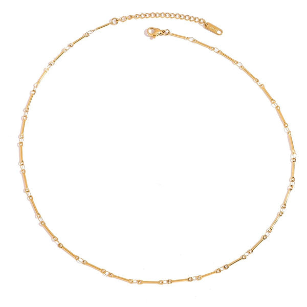 Radiant Glow 18K Gold-Plated Choker Necklace