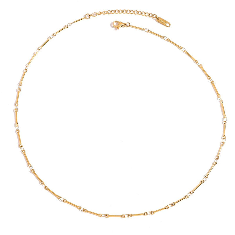 Radiant Glow 18K Gold-Plated Choker Necklace