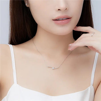 The Solitaire Bar Necklace
