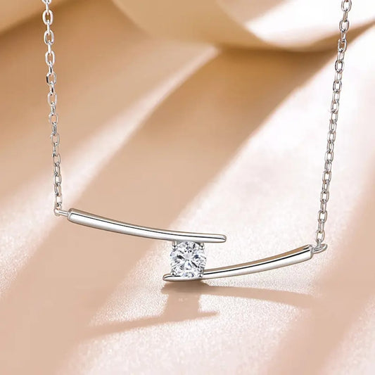 The Solitaire Bar Necklace