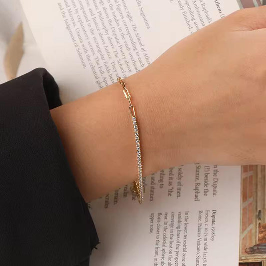 Sparkling Bar Link Bracelet
