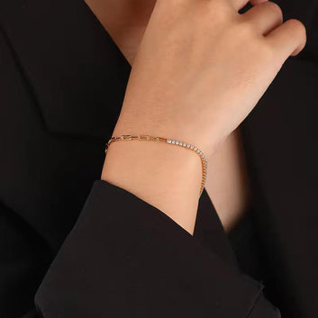 Sparkling Bar Link Bracelet