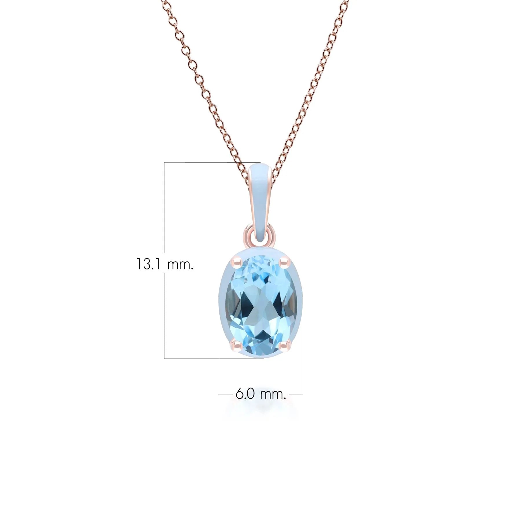 Aura Oval Pendant (Sky Edition)