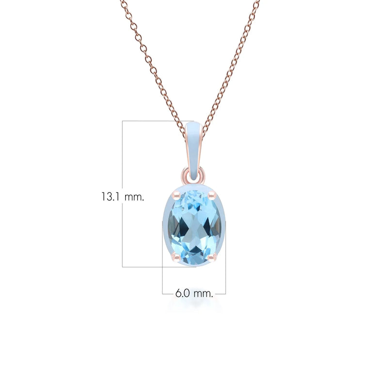 Aura Oval Pendant (Sky Edition)