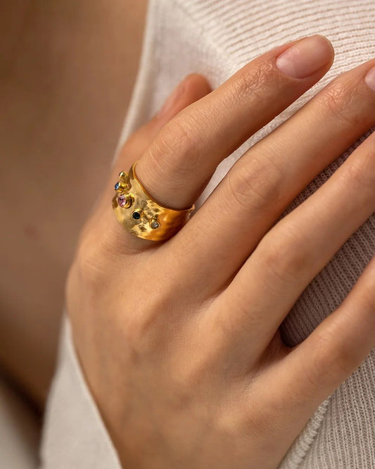 Celestial Gemstone Ring