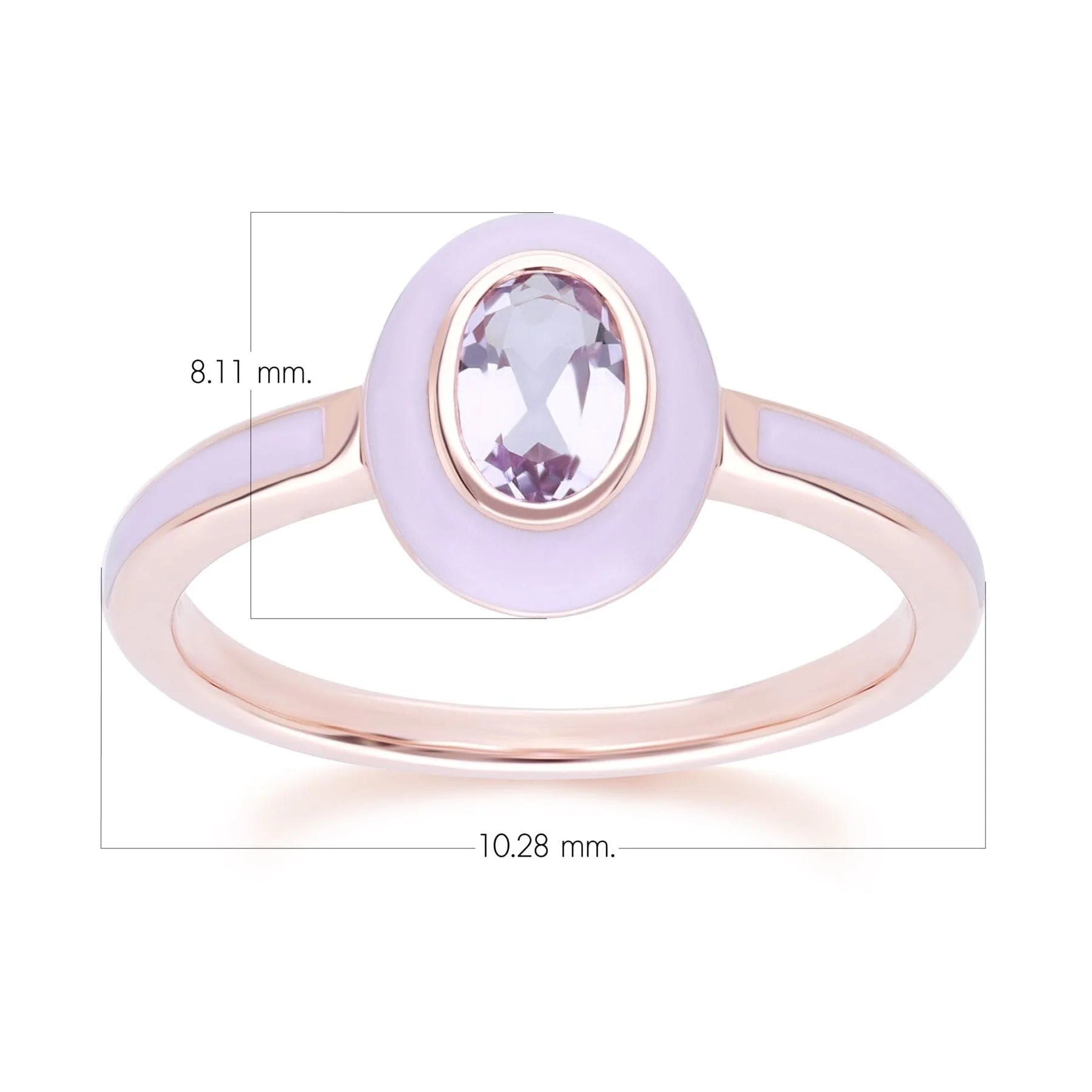 Aura Oval Ring (Fuchsia Edition)