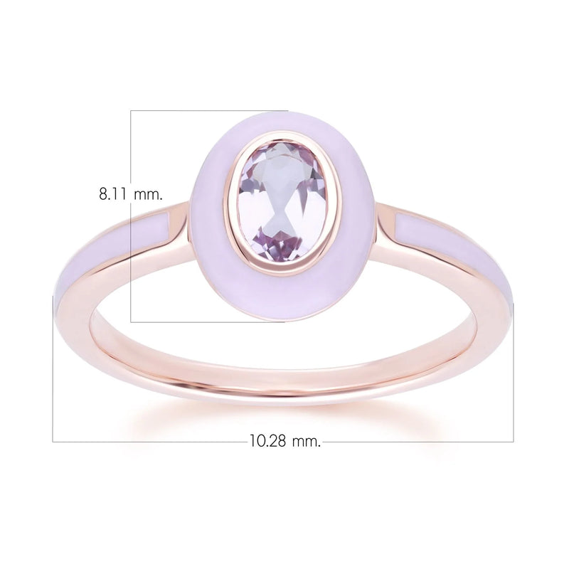 Aura Oval Ring (Fuchsia Edition)